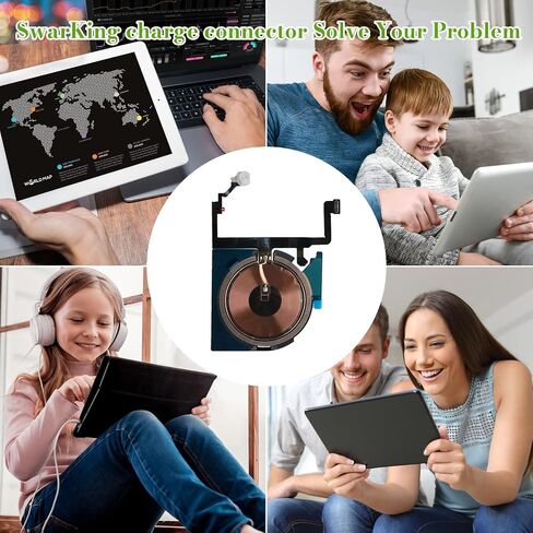 NFC Wireless Charging Coil with Flashlight Flex Cable for iPhone 15 Plus in Saudi Arabia