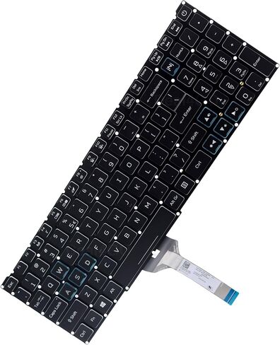 RGB Backlit Keyboard Replacement for Acer PHN16-71 PHN16-72 PHN18-71 AN515-58 PH315-52 PH315-53 PH16-71-74UU - White WASD Keys in Saudi Arabia