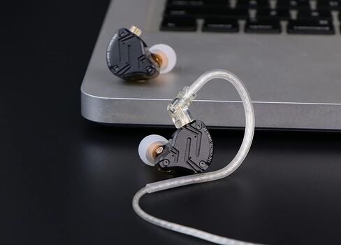 Linsoul KZ ZS10 Pro X تم ترقيته 1DD + 4BA DRIVER HIFI في سماعات الأذن (بدون MIC) + KIWI EARS FLEX COBUD TIPS 3 أزواج ، S/M/L SIZE in Saudi Arabia