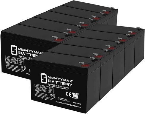 Mighty Max Battery ML9-12 - 12 Volt 9 AH SLA بطارية - حزمة من 10 in Kuwait