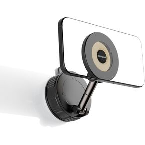 shiningwelll 360° Adjustable Vacuum Magnetic Phone Holder, Dashboard&Windshield Suction Cup Phone Mount for Car, Magsafe Cell Phone Holder for iPhone& Android in Saudi Arabia