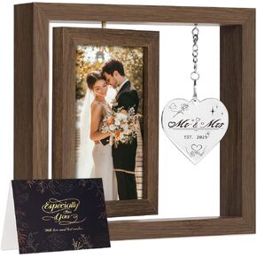 Wedding Gifts for Couples 2024, Bridal Shower Gifts, Bride gifts, Rotating Wedding Picture Frame 4x6, Engagement Gifts for Couples, Mr and Mrs Gifts, Couple Gifts, Bachelorette Gifts for Bride in Saudi Arabia
