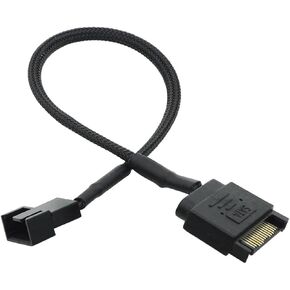 to 3 Pin 4 Pin Fan Sleeved Power Splitter Cable Adapter,15Pin SATA to 1/2/3/4/5 TX3 / TX4 12V PC Case Cooler Y Cord(SATA x 5 Port) in Kuwait