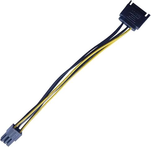 15 Pin to 6 Pin Male to Female SATA Power Cable Graphics Power Cord Video Card Power Cable SATA Adapter Cable in Saudi Arabia