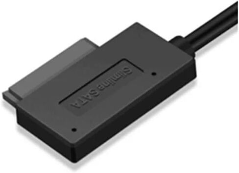 Slimline 13pin SATA to USB 2.0 Adapter for CD/DVD Drive/PC/Laptop- 6P/7P Converter Cable with Power Adapter Cable in Saudi Arabia