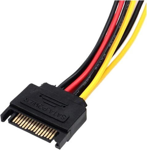 1pc جميع sata 15pin ذكر إلى 2 sata 15 pin أنثى 15pin power hdd splitter cable cable for pc computer in Saudi Arabia