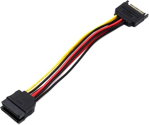 1pc جميع sata 15pin ذكر إلى 2 sata 15 pin أنثى 15pin power hdd splitter cable cable for pc computer in Saudi Arabia