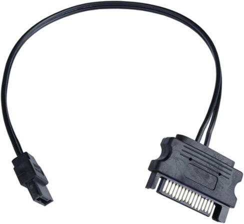 Sa-ta Power Adapter Cable, Male 15-Pin to 6-Pin Slim Line Power Adapter Cord for DVD Drive Power Supply 8.7in in Saudi Arabia