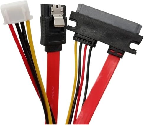 SATA 7+15 إلى SATA 7PIN CABLE CABLE CABLE LINE SMITHER 4PIN عكس الانحناء XH2.54 SATA كابل (0.4M) in Saudi Arabia