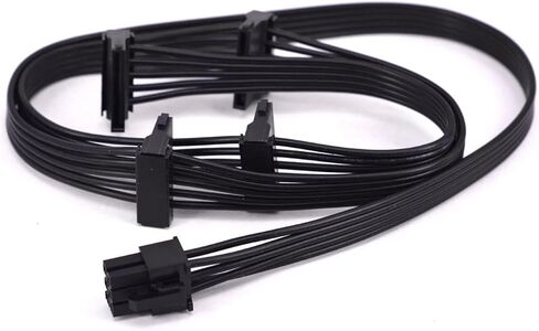 for XPG CORE Reactor 850w 650w PCIE 6 Pin to ITX SATA 15pin Power Supply Cable Port Multiplier IDE PSU Cable Kit(6pin to 4 IDE) in Saudi Arabia