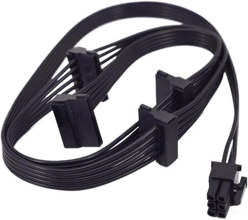 for XPG CORE Reactor 850w 650w PCIE 6 Pin to ITX SATA 15pin Power Supply Cable Port Multiplier IDE PSU Cable Kit(6pin to 4 IDE) in Saudi Arabia