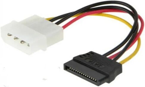 4 Pin IDE to 15 Pin Serial ATA SATA HDD Hard Drive Power Adapter Cables 0.2m 30cm in Saudi Arabia