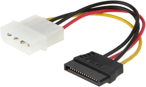 4 Pin IDE to 15 Pin Serial ATA SATA HDD Hard Drive Power Adapter Cables 0.2m 30cm in Saudi Arabia