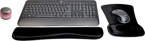 Logitech MK540 لوحة المفاتيح اللاسلكية المتقدمة والسرد الماوس النشط النشط حزمة مكتب السفر المنزلي مع مكبر الصوت اللاسلكي المحمول MICRO in Saudi Arabia