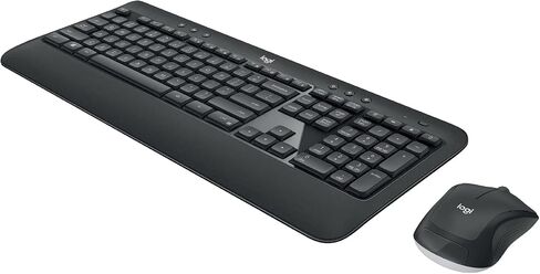 Logitech MK540 Advanced Wireless Keyboard & Mouse Combo Active Lifestyle Travel Home Office Bundle with Micro Mirror Portable Wireless Bluetooth Speaker, Gel Wrist Pad & Gel Mouse Pad in Saudi Arabia