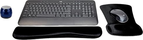 Logitech MK540 Advanced Wireless Keyboard & Mouse Combo Active Lifestyle Travel Home Office Bundle with Micro Glam Portable Wireless Bluetooth Speaker, Gel Wrist Pad & Gel Mouse Pad in Saudi Arabia