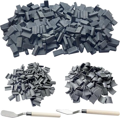 مجموعة طوب حائط صغيرة من Woohome 542 قطعة من بلاط السقف الرمادي الصغير، مواد DIY نموذج مصغر من الطوب والبلاط المصغر وبلاط السقف لبيت الدمى والبلاط المزيف لمنزل مصغر in Saudi Arabia