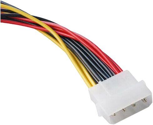 1pc IDE 4 Pin Male to 3 X Serial ATA SATA Female Splitter HDD Power Adapter Connector Cable Cord 20cm in Saudi Arabia