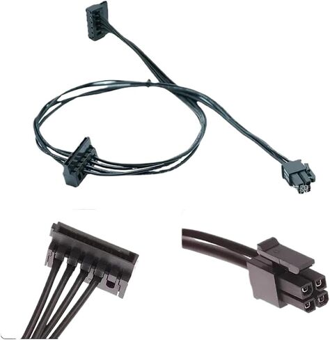 for Main Board Interface Small 4Pin to Two SATA SSD Power Supply Cable 1Pc 45CM Cable M1ni 4 Pin Turn 2 SATA Power Supply(4pin 1 to 1 sata) in Saudi Arabia