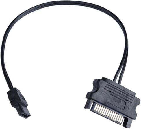 كابل محول الطاقة R53C SATA ، من الذكور 15 دبوس إلى 6 أسنان سلك محول طاقة خط ضئيلة لإمدادات طاقة محرك أقراص DVD 6.7in in Saudi Arabia