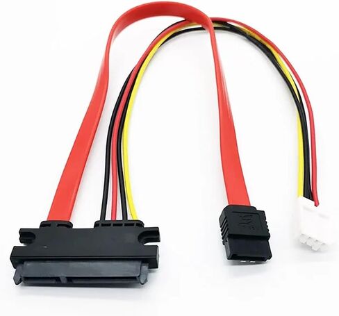 22P SATA 7+15P 22pin to 2.0 4pin Power Right Angled SATA HDD Hard Disk High Speed Computer Data Power Cable(0.2M) in Saudi Arabia