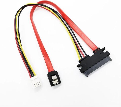 22P SATA 7+15P 22pin to 2.0 4pin Power Right Angled SATA HDD Hard Disk High Speed Computer Data Power Cable(0.2M) in Saudi Arabia