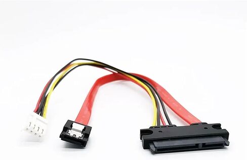 22P SATA 7+15P 22pin to 2.0 4pin Power Right Angled SATA HDD Hard Disk High Speed Computer Data Power Cable(0.2M) in Saudi Arabia