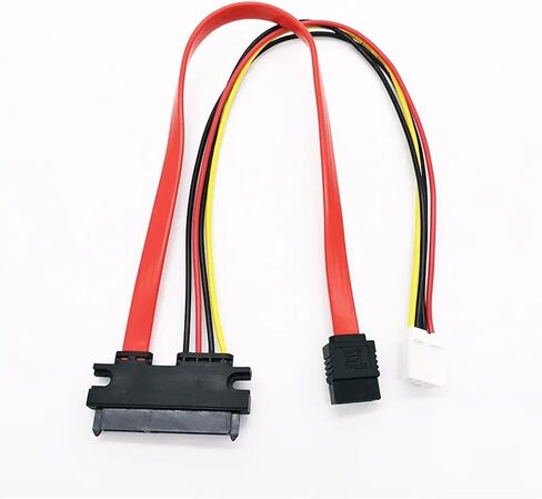 22P SATA 7+15P 22pin to 2.0 4pin Power Right Angled SATA HDD Hard Disk High Speed Computer Data Power Cable(0.2M) in Saudi Arabia