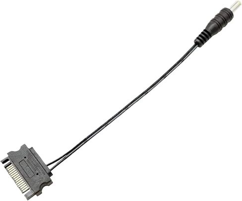 DC pl-UG to SATA 12V / 5V Cable 5.5mm X 2.1mm Barrel pl-UG Power Adapter from an ATX Power Supply 15Pin SATA Power Connection18cm(12V) in Saudi Arabia