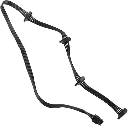 PCI-e 6 Pin Male to 4 Sata 1 to 4 Sata Female Power Supply Splitter for Modular RM650X RM750X Supply Cable in Saudi Arabia