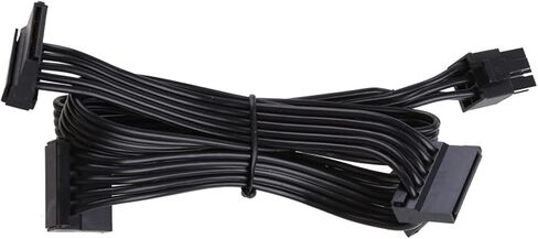 PCI-e 6 Pin Male to 4 Sata 1 to 4 Sata Female Power Supply Splitter for Modular RM650X RM750X Supply Cable in Saudi Arabia