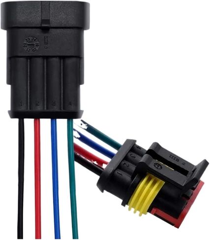 2-6-pin Water Proof Connector, 16 AWG 4-Wire Connector, Automotive Electrical Connector Male and Female, Used for Automobiles(5P) in Saudi Arabia