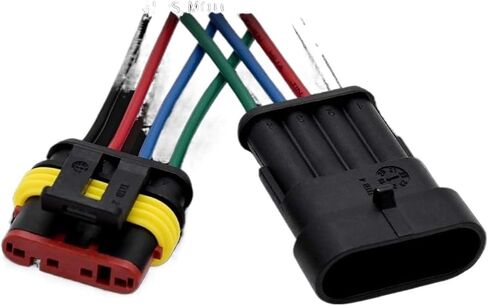 2-6-pin Water Proof Connector, 16 AWG 4-Wire Connector, Automotive Electrical Connector Male and Female, Used for Automobiles(5P) in Saudi Arabia