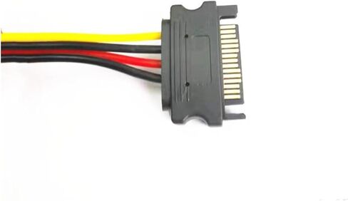 1Pc 15 Pin SATA Male to Female 15 Pin 15P SATA Adapter Power Extension Cable Wire Cord 0.2M 30cm 0.5M 1M(0.5M) in Saudi Arabia