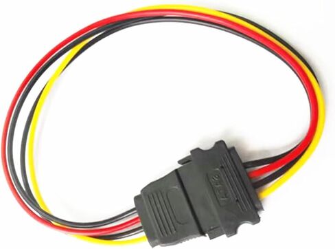 1Pc 15 Pin SATA Male to Female 15 Pin 15P SATA Adapter Power Extension Cable Wire Cord 0.2M 30cm 0.5M 1M(0.5M) in Saudi Arabia