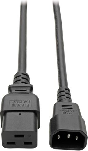 Tripp Lite C14 إلى C21 سلك الطاقة لخادم 250 فولت ، وحدات PDU ، و UPS ، وأجهزة شبكة تكنولوجيا المعلومات - 6 أقدام / 1.8 متر - الخدمة الثقيلة 14 AWG ، 15A ، ضمان الشركة المصنعة مدى الحياة (P037-006) in Kuwait
