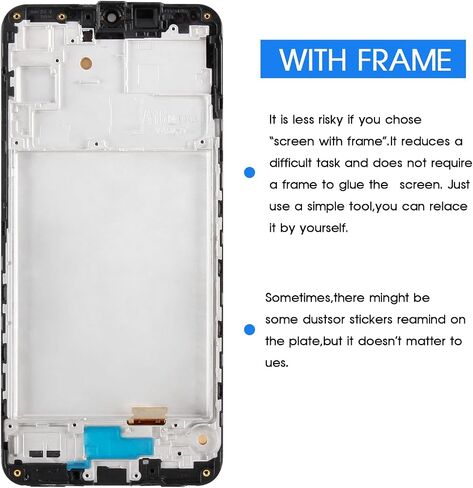 A-MIND LCD Screen Replacement for Samsung Galaxy A16 5G SM-A166B SM-A166P SM-A166E OLED LCD Display Touch Screen Digitizer Display Assembly Repair Kit - Black with Frame(Big Size,Not For 4G) in Saudi Arabia