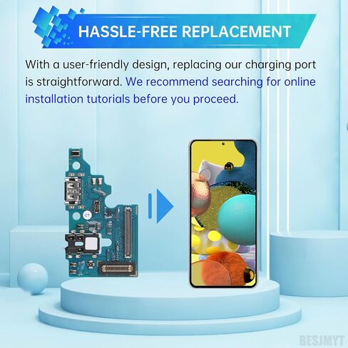بالنسبة إلى Samsung Galaxy A51 ، استبدال منفذ الشحن USB Dock Dock Type-C cable cable flex مع إصلاح منفذ الميكروفون Mic. in Kuwait