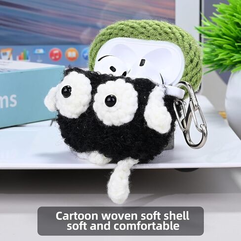 غطاء علبة أفخم متوافق مع Apple Airpods 4 Cartoon Cartoon Cartoon Function Funny Cute Cute Counts (HBG+Sky Blue ، for AirPods 4) in Kuwait
