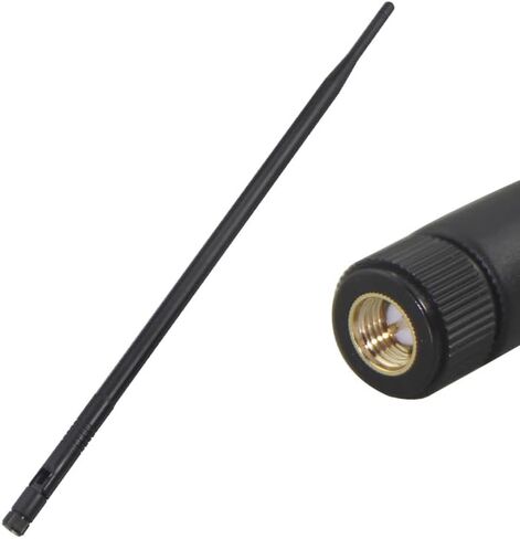 2.4G 5.8G Computer Motherboard WiFi Antenna 12dBi High Gain Router RP SMA Male Signal Enhancement Receive Bluetooth Glue Stick (5.15-5.85G SMA Male 1pcs) in Saudi Arabia