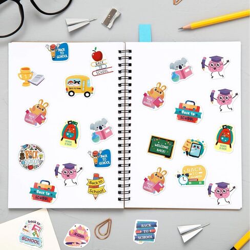 372pcs حزمة ملصقات المعلمين بالجملة ، 24 ورقة ملونة تحفيزية وموضوعية ملصقات للمكافآت الفصول الدراسية ، سجل القصاصات ، طلاب المراهقين الصغار ، وأجهزة الكمبيوتر المحمولة الزجاجات. in Kuwait