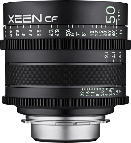 ROKINON XEEN Cf 50mm T1.5 Pro Cinema Lens with Carbon Fiber Construction & Luminous Markings for Canon EF Mount in Saudi Arabia