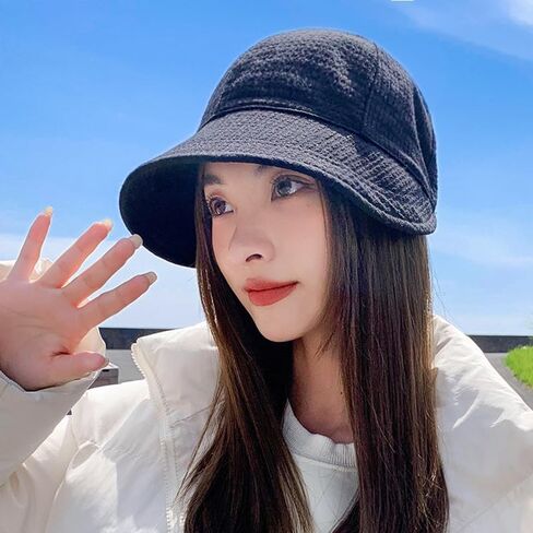 Summer Womens Fisherman's Caps Foldable Outdoor UV-Protection Wide Brim Beach Fishing Hat,1 Piece in Saudi Arabia