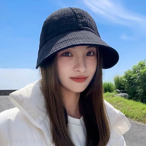 Summer Womens Fisherman's Caps Foldable Outdoor UV-Protection Wide Brim Beach Fishing Hat,1 Piece in Saudi Arabia