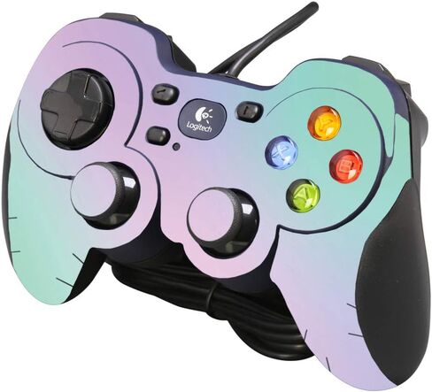 Mayyskins Skin متوافق مع Logitech Gamepad F310 - Cotton Candy | غلاف الالتفاف الواقي ، الدائم ، والفريد من نوعه | من السهل تطبيق الأنماط وإزالتها وتغييرها | صنع في الولايات المتحدة in Saudi Arabia