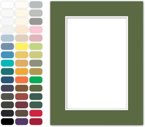 Poster Master Warm White Matboard – 4-Ply Acid-Free Picture Mat Board with 45° Beveled Cut, Made in USA, Custom Cut to Any Size, 1/16" Thickness for Framing & Displays in Kuwait