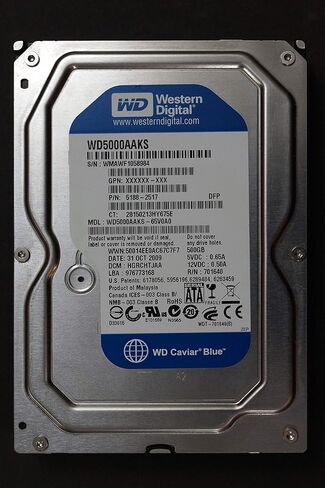 Western Digital WD5000AAKS 500GB 7200 RPM 16MB CACHE SATA 3.0GB/S 3.5 in Saudi Arabia