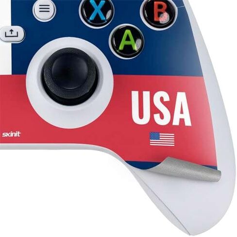 Skinit Skinit Gaming Gaming Skin متوافق مع Bundle Series S -Series - الولايات المتحدة الأمريكية تصميم علم كرة القدم in Saudi Arabia