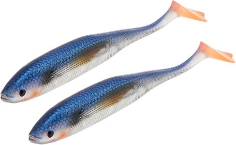 2pcs Fishing Soft Lure Plastic Bait, Swimbaits Artificial Bait, Minnow Lures for Bass Pike Trout Perch Fishing Accessory in Saudi Arabia