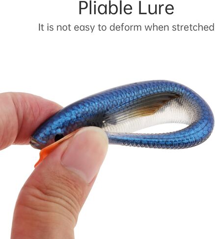 2pcs Fishing Soft Lure Plastic Bait, Swimbaits Artificial Bait, Minnow Lures for Bass Pike Trout Perch Fishing Accessory in Saudi Arabia
